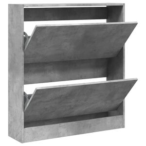 vidaXL Botn&iacute;k betonově &scaron;ed&yacute; 80 x 21 x 87,5 cm kompozitn&iacute; dřevo
