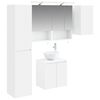 vidaXL Sada koupelnov&yacute;ch skř&iacute;něk 5 pcs B&iacute;l&aacute; 50 x 14,5 x 70 cm