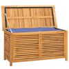 vidaXL Zahradn&iacute; &uacute;ložn&yacute; box s vložkou 114 x 50 x 58 cm masivn&iacute; teak