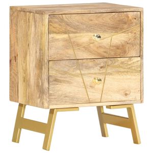 vidaXL Nočn&iacute; stolek 40 x 30 x 50 cm masivn&iacute; mangovn&iacute;kov&eacute; dřevo