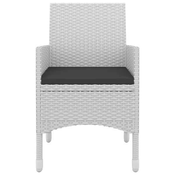 vidaXL 5d&iacute;ln&yacute; zahradn&iacute; j&iacute;deln&iacute; set s podu&scaron;kami polyratan a sklo