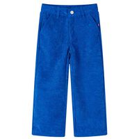 Dětské manšestrové kalhoty kobaltově modré 92