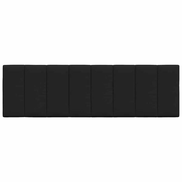 vidaXL Pol&scaron;t&aacute;ř na čelo postele Hanko čern&yacute; 160 cm textil