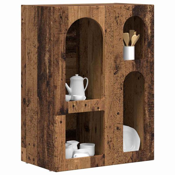 vidaXL Serv&iacute;rovac&iacute; skř&iacute;ň Star&eacute; dřevo 59 x 35 x 80.5 cm