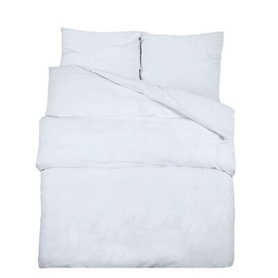 vidaXL Sada ložního prádla bílá 220 x 240 cm bavlna