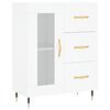 vidaXL Skř&iacute;ň highboard b&iacute;l&aacute; 69,5 x 34 x 180 cm kompozitn&iacute; dřevo