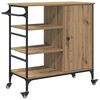 vidaXL Kuchyňsk&yacute; voz&iacute;k Artisanov&yacute; dub 87,5 x 39 x 84,5 cm
