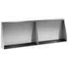 vidaXL Opěrn&aacute; zeď 2 ks 60 x 12 x 30 cm Pozinkovan&aacute; ocel Stř&iacute;brn&aacute;