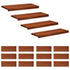 vidaXL Schodi&scaron;ťov&eacute; n&aacute;&scaron;lapy 16 ks 70 x 25 x 2 cm Hněd&aacute;