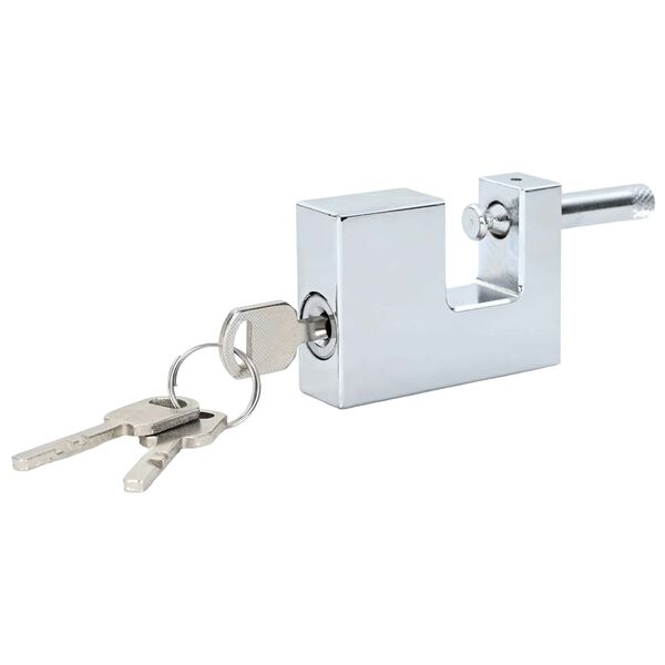 vidaXL visac&iacute; z&aacute;mek 6 pcs Stř&iacute;brn&aacute; 6 x 2 x 4,5 cm Železo