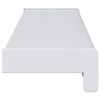 vidaXL Parapet okna B&iacute;l&aacute; 60 x 15 x 4,5 cm PVC