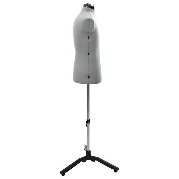 vidaXL Ženský nastavitelný formát šatů Šedá 37.5-45.5 palců textil