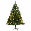 vidaXL Uměl&yacute; skl&aacute;pěc&iacute; v&aacute;nočn&iacute; stromek s 300 LED a koulemi 180 cm