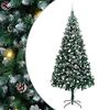 vidaXL Uměl&yacute; v&aacute;nočn&iacute; stromeček Zelen&aacute; 240 cm PVC, ocel a plast
