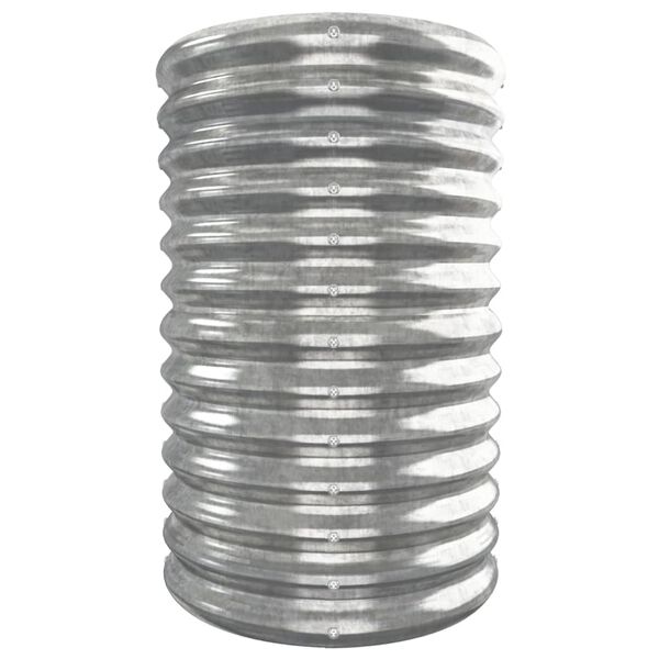 vidaXL Vyvýšený záhon pozinkovaná ocel 332x40x68 cm stříbrný