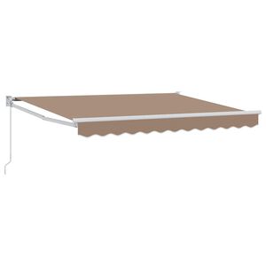 vidaXL Stahovac&iacute; mark&yacute;za Taupe 3,5 x 2 m 100% polyester a hlin&iacute;k