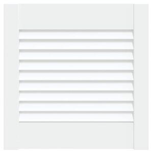 vidaXL Louverovan&eacute; dveře B&iacute;l&aacute; 39,5 x 39,4 cm Masivn&iacute; borovicov&eacute; dřevo