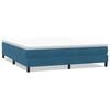 vidaXL Postel Box Spring bez matrace Dark Blue 180x220 cm samet