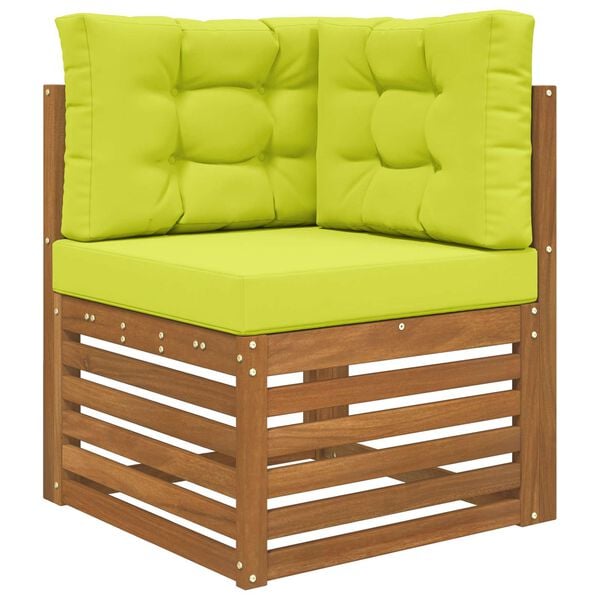 vidaXL Venkovn&iacute; pol&scaron;t&aacute;ř na pohovku 3 pcs Zelen&aacute; Polyester