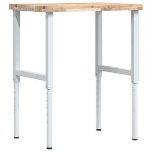 vidaXL Pracovn&iacute; stůl 80 x 60 x (73&ndash;99,5) cm masivn&iacute; ak&aacute;cie obd&eacute;ln&iacute;kov&yacute;