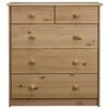 vidaXL Komoda se z&aacute;suvkami 75 x 35 x 80,5 cm masivn&iacute; borov&eacute; dřevo