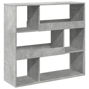 vidaXL Dělic&iacute; stěna betonově &scaron;ed&aacute; 100 x 33 x 94,5 cm kompozitn&iacute; dřevo