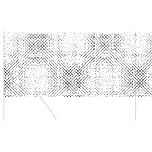 vidaXL Plot z řetězov&yacute;ch odkazů &Scaron;ed&aacute; 25 x 1,4 m Ocel