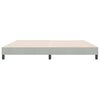 vidaXL Postel Box Spring bez matrace Light Grey 180x220 cm samet