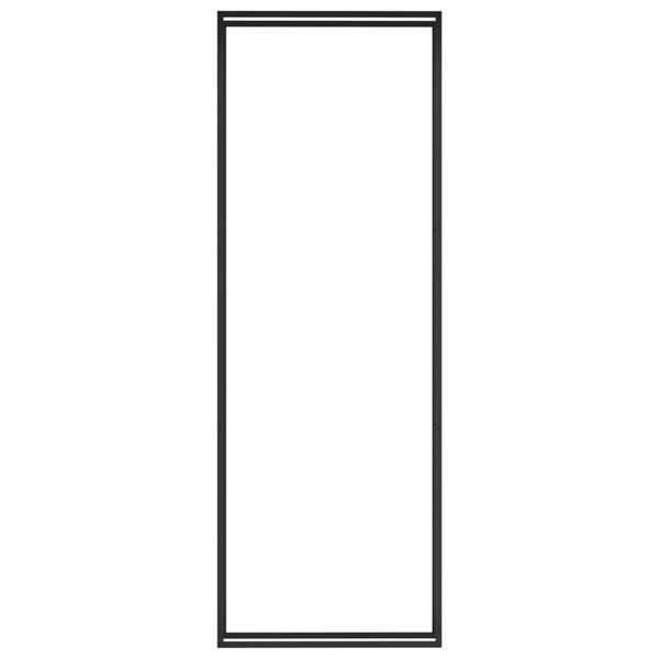vidaXL Stojan na palivové dřevo matný černý110x28x312 cm ocel