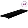 vidaXL N&aacute;&scaron;lapy na schody 4 ks hnědo-čern&eacute; 100x25x2 cm masivn&iacute; dub