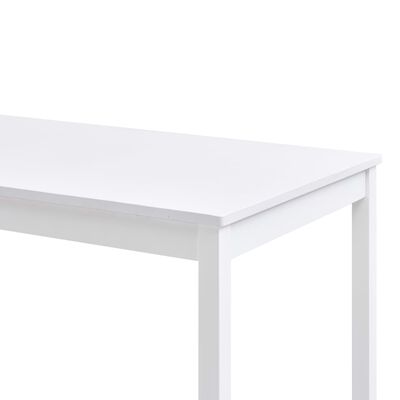 vidaXL Jídelní stůl bílý 140 x 70 x 73 cm borové dřevo