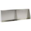 vidaXL Opěrn&aacute; zeď 2 ks 60 x 12 x 40 cm Nerezov&aacute; ocel Stř&iacute;brn&aacute;