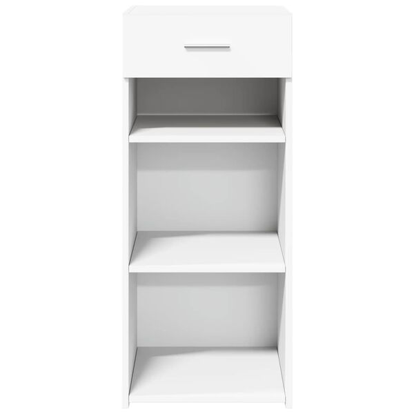 vidaXL Př&iacute;born&iacute;k b&iacute;l&yacute; 40 x 42,5 x 93 cm kompozitn&iacute; dřevo