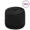 vidaXL Lodn&iacute; lano celočern&eacute; 16 mm 25 m polypropylen