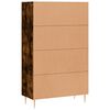 vidaXL Skř&iacute;ň highboard kouřov&yacute; dub 69,5 x 31 x 115 cm kompozitn&iacute; dřevo