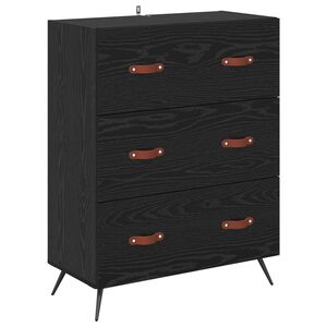vidaXL Př&iacute;born&iacute;k Čern&yacute; Dub 69,5 x 34 x 90 cm Dřevěn&yacute; materi&aacute;l