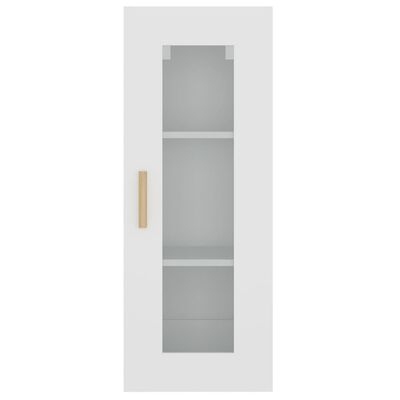 vidaXL Závěsná nástěnná skříňka bílá 34,5 x 34 x 90 cm