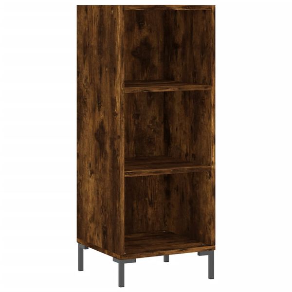 vidaXL Skř&iacute;ň highboard kouřov&yacute; dub 34,5x32,5x180 cm kompozitn&iacute; dřevo
