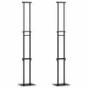 vidaXL St&aacute;nky pro veletrhy 2 ks Čern&aacute; 30 x 23,5 x 210 cm Ocel