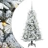 vidaXL Uměl&yacute; Skl&aacute;dac&iacute; V&aacute;nočn&iacute; Strom s stojanem B&iacute;l&aacute; 120 cm PE a PVC