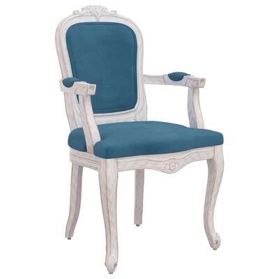 vidaXL Jídelní židle 2 ks modré 62 x 59,5 x 100,5 cm samet