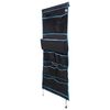 vidaXL Skladovac&iacute; s&aacute;ček s &uacute;loži&scaron;těm Čern&aacute; a modr&aacute; 161 x 58,5 cm oxford