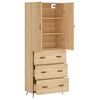 vidaXL Skř&iacute;ň highboard dub sonoma 69,5 x 34 x 180 cm kompozitn&iacute; dřevo