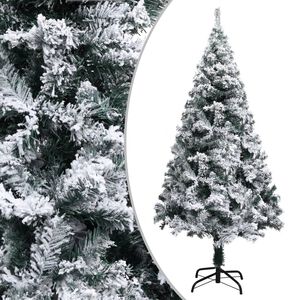 vidaXL Uměl&yacute; v&aacute;nočn&iacute; stromek zasněžen&yacute; zelen&yacute; 150 cm PVC