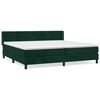 vidaXL Box spring postel s matrac&iacute; tmavě zelen&aacute; 200x200 cm samet