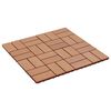 vidaXL Dlažba na terasu 22 pcs Teak 30 x 30 cm Dřevoplast