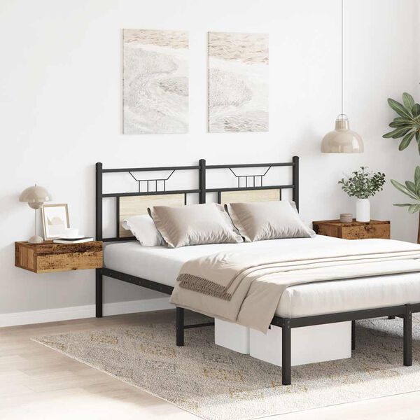 vidaXL Z&aacute;věsn&eacute; nočn&iacute; stolky 2 ks star&eacute; dřevo 40x32x15 cm