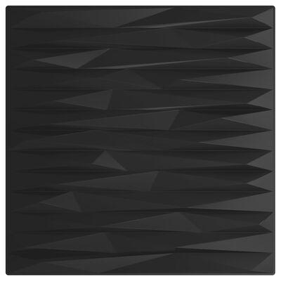 vidaXL Nástěnné panely 24 ks černé 50 x 50 cm XPS 6 m² kámen