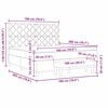 vidaXL Postel s boxspringem s matrac&iacute; Světle &scaron;ed&aacute; 180 x 200 cm samet