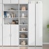 vidaXL Skř&iacute;ň highboard b&iacute;l&aacute; 40 x 41 x 185 cm kompozitn&iacute; dřevo